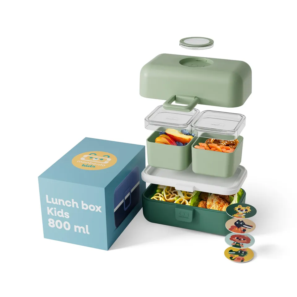 monbento-mb-tresor-brotdose-kinder-3-f-cher-bpa-frei-green-forest image 1