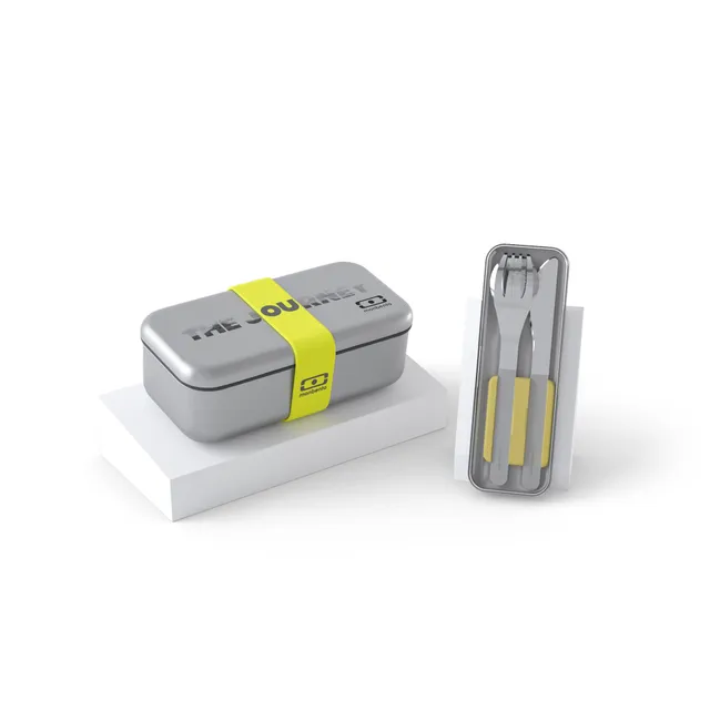 monbento-the-journey-lunch-set-mb-sense-edelstahl-gelb-mb-slim-box-besteck image 1