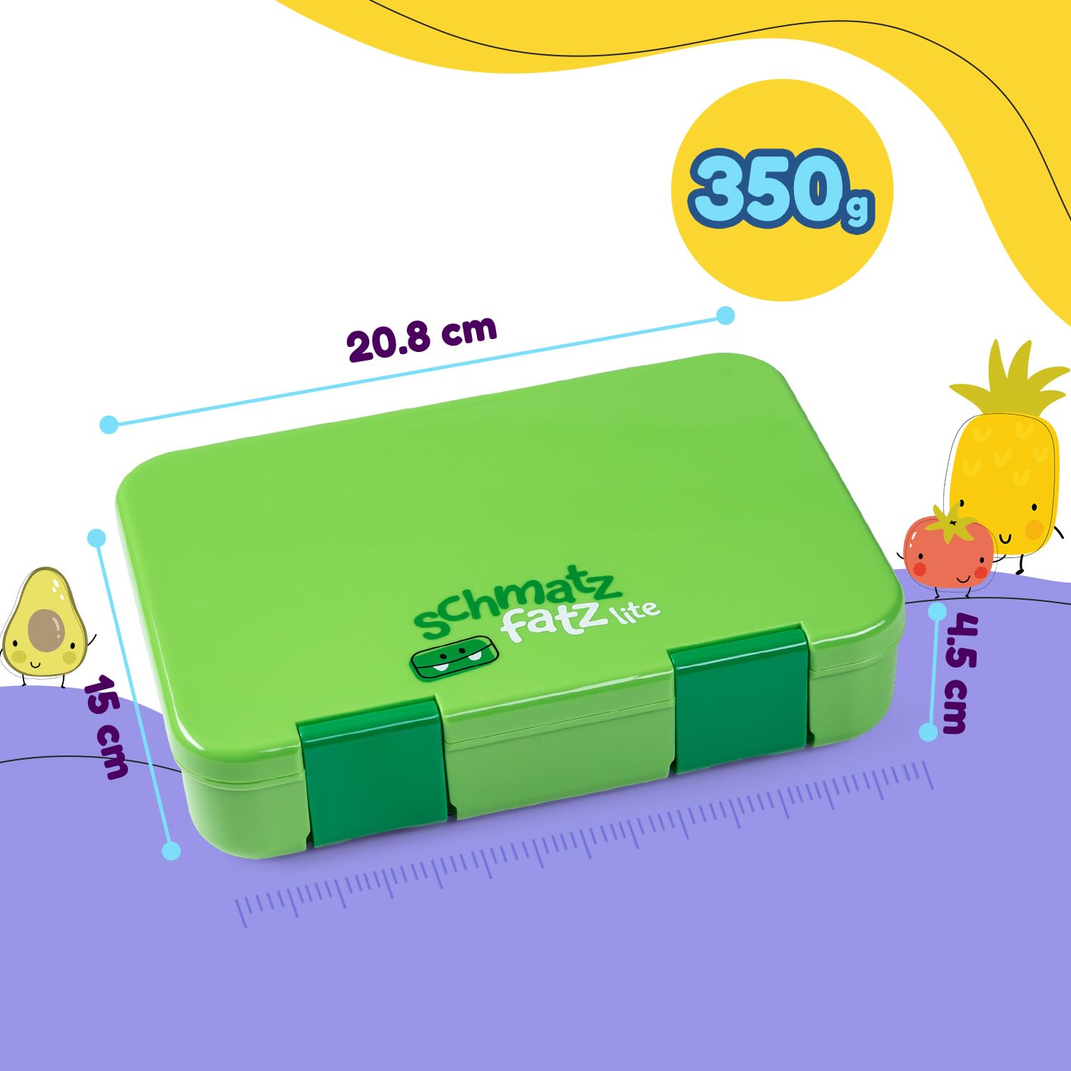 schmatzfatz-lite-lunchbox-kinder-bento-box-4-6-f-cher-bpa-freies-tritan image 8