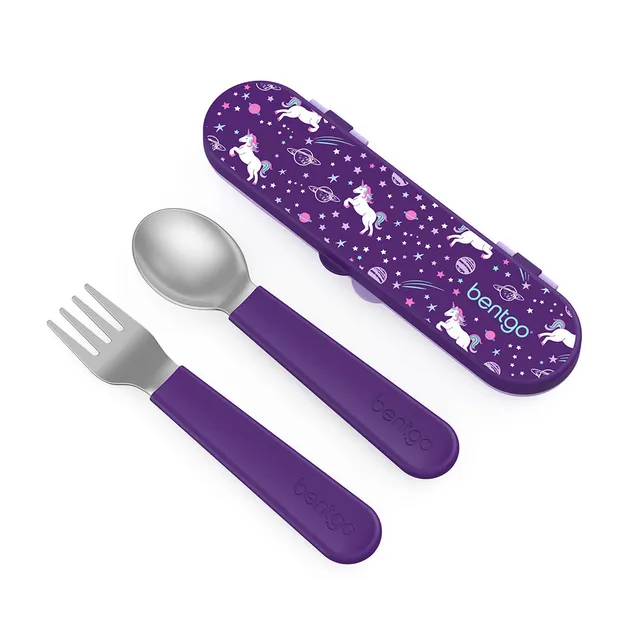 bentgo-kids-besteckset-edelstahl-mit-silikongriff-gabel-l-ffel image 1