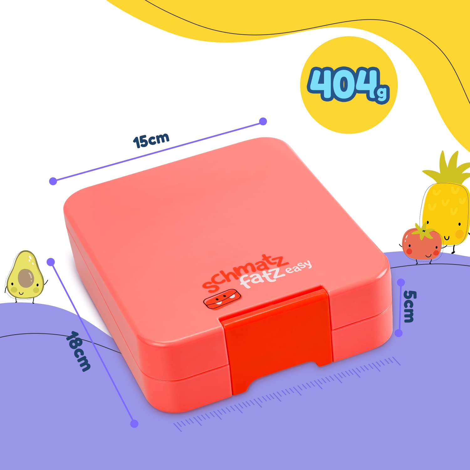 schmatzfatz-easy-brotdose-kinder-mit-f-chern-bento-lunchbox-coral image 8