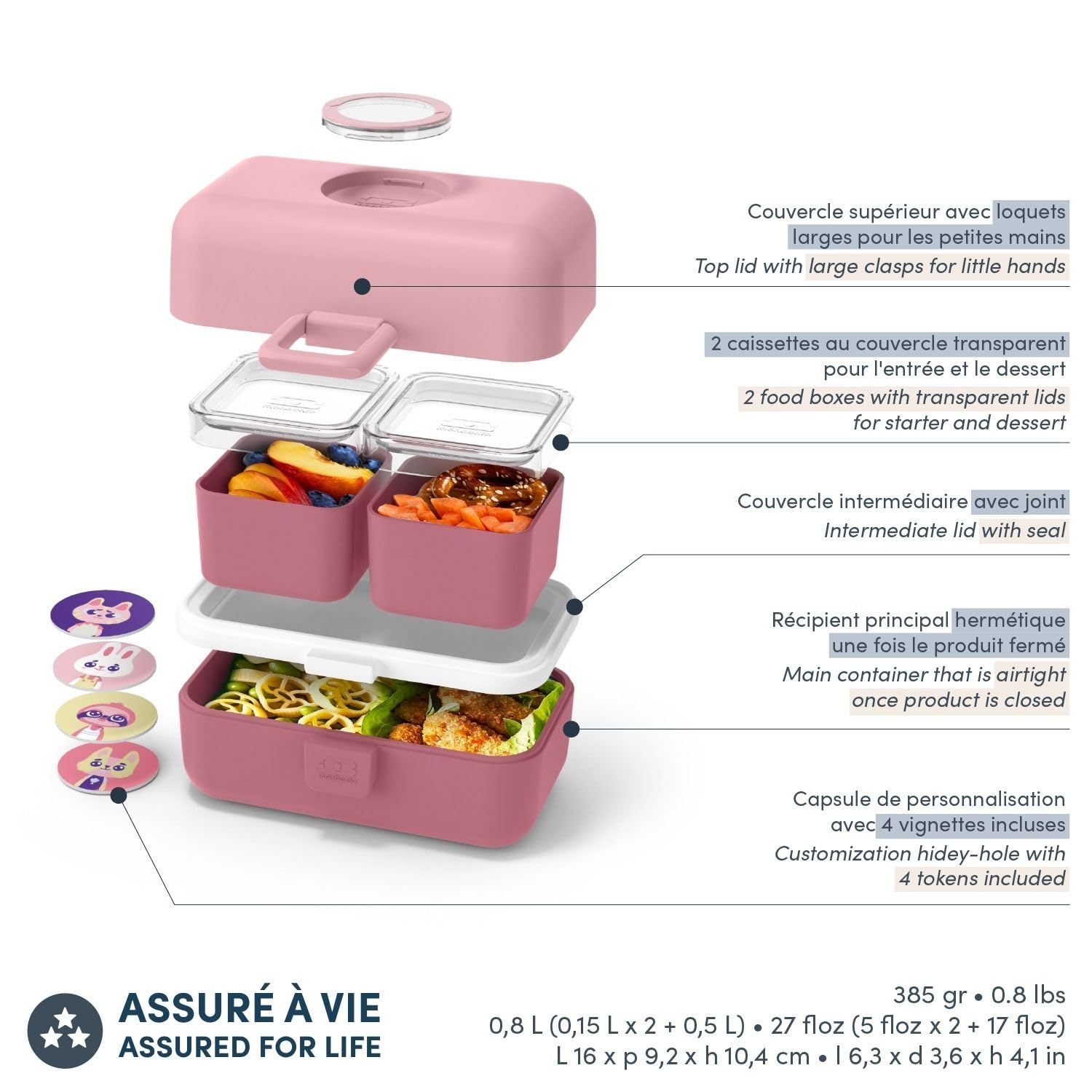 monbento-mb-tresor-infinity-brotdose-kinder-3-f-cher-bpa-frei-rosa image 5