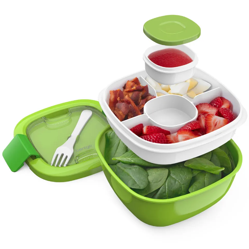 bentgo-salad-container-2er-pack-salatbox-mit-topping-einsatz-dressingbeh-lter image 1
