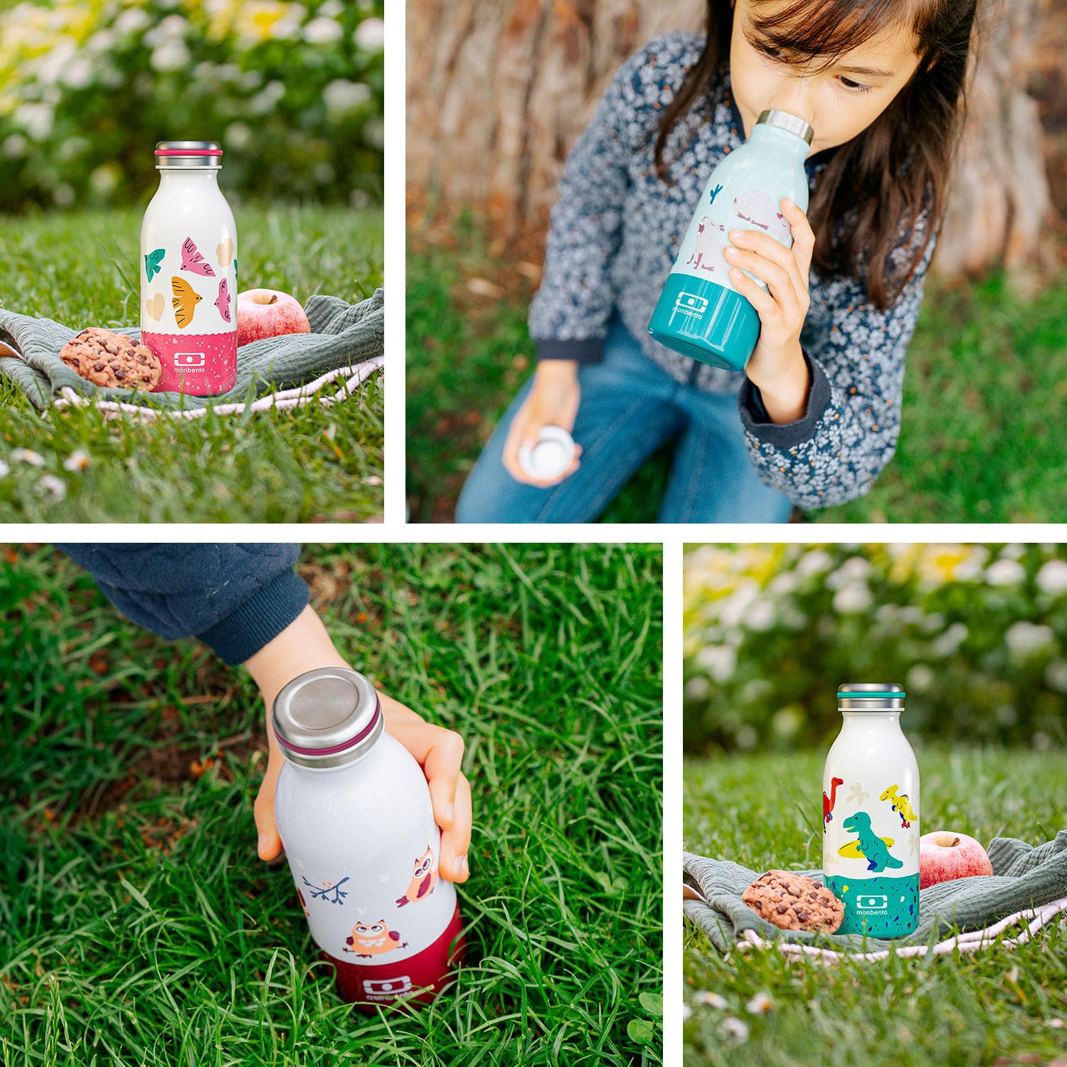 monbento-mb-cooly-birds-kinder-isolierflasche-350-ml-rosa-edelstahl image 5