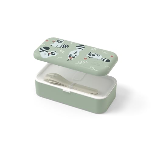 monbento-set-mb-foodie-raccoon-waschb-r-mb-pocket-beige-brotdose-kinder-500-ml-m image 6