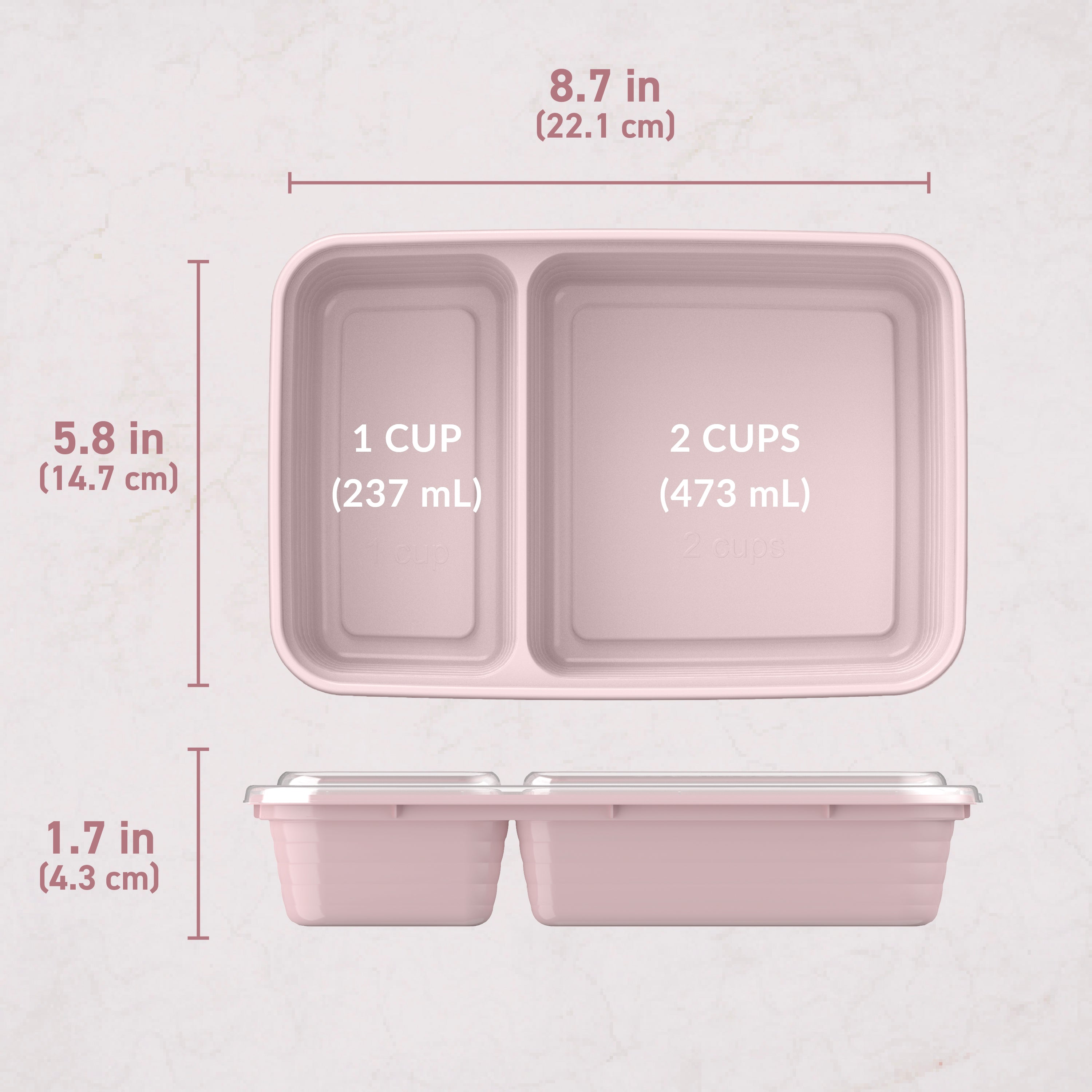 bentgo-prep-2-compartment-meal-prep-container-20-teilig-10x-3-cup-dosen image 8