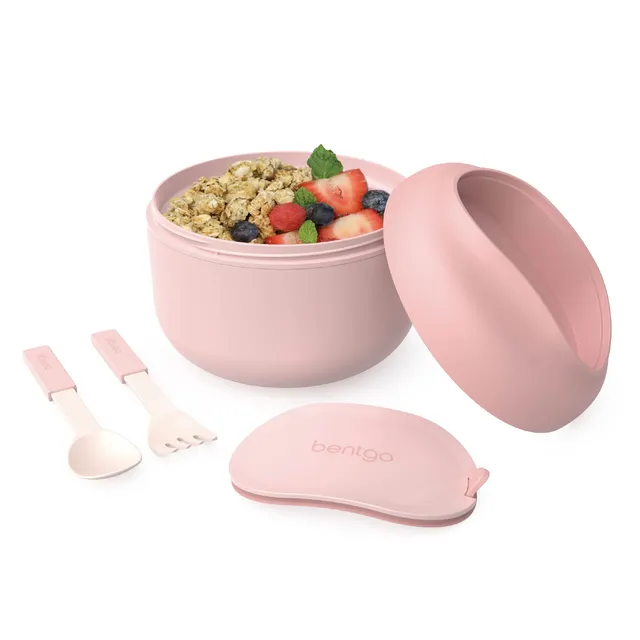 bentgo-bowl-isolierte-edelstahl-sch-ssel-21-2-oz-627-ml-mit-topping-fach image 1