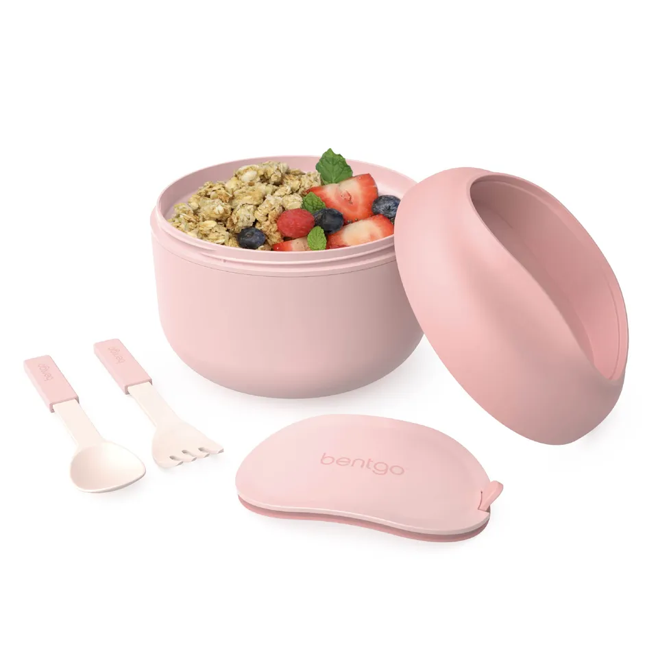 bentgo-bowl-isolierte-edelstahl-sch-ssel-21-2-oz-627-ml-mit-topping-fach image 1
