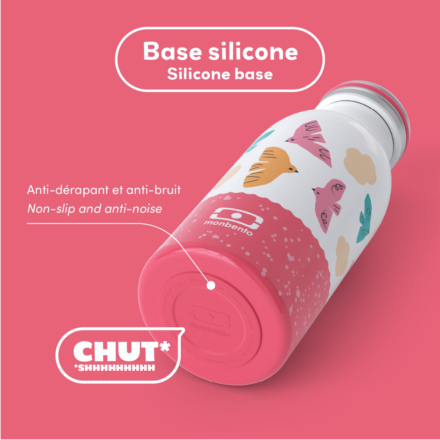 monbento-mb-cooly-birds-kinder-isolierflasche-350-ml-rosa-edelstahl image 3
