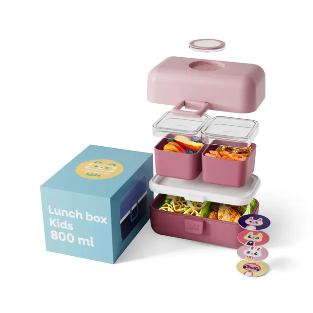monbento-mb-tresor-infinity-brotdose-kinder-3-f-cher-bpa-frei-rosa image 1