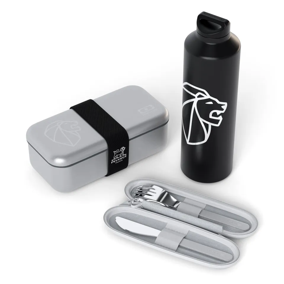 monbento-x-peugeot-mb-sense-lunch-set-metall-700-ml-steel-flasche-500-ml-slim-ne image 1