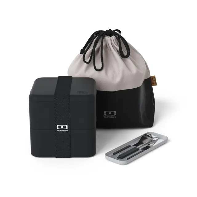 monbento-mb-square-onyx-lunchbox-set-bento-box-1-7-l-mb-slim-box-besteck-mb-poch image 1