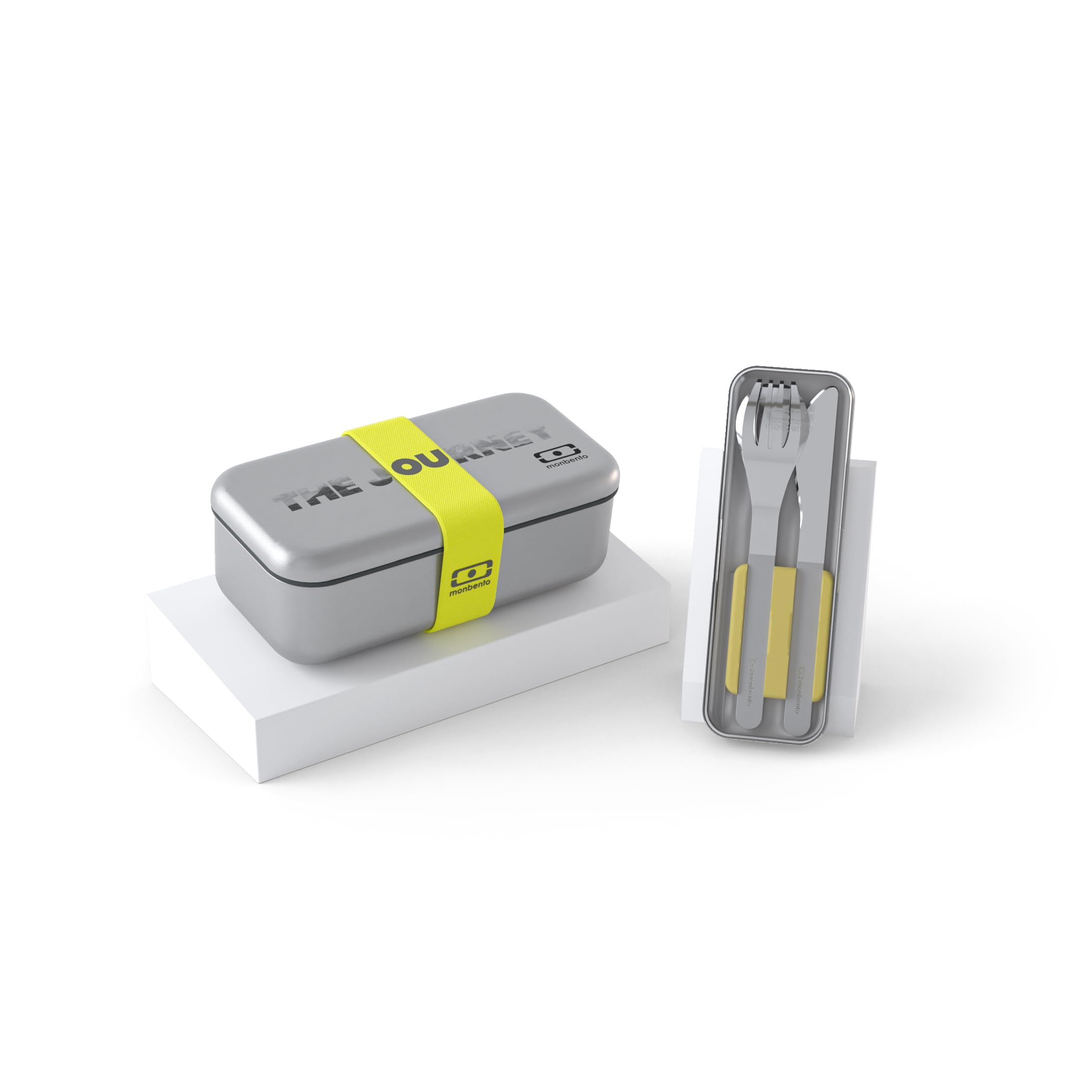 monbento-the-journey-lunch-set-mb-sense-edelstahl-gelb-mb-slim-box-besteck image 1