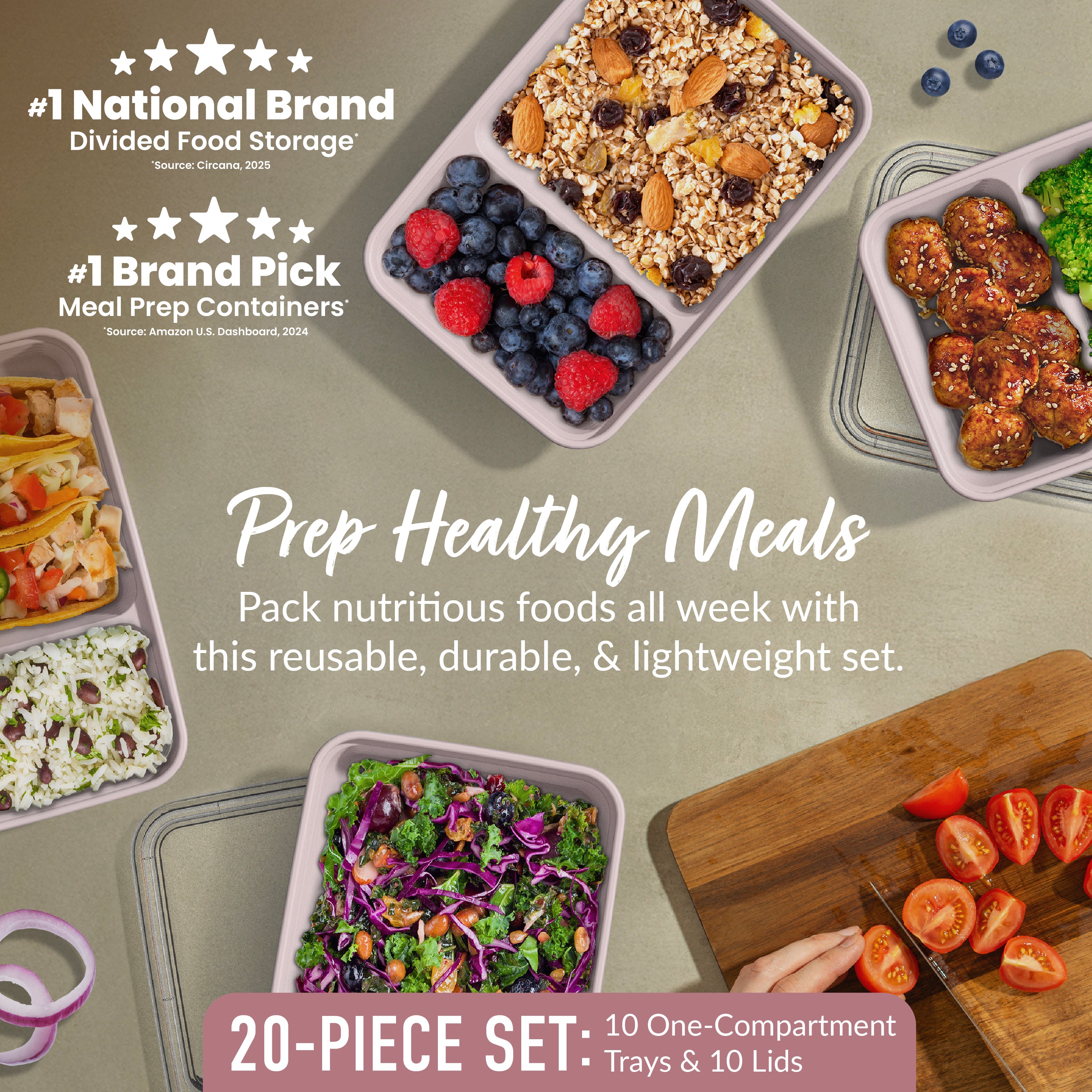 bentgo-prep-2-compartment-meal-prep-container-20-teilig-10x-3-cup-dosen image 3