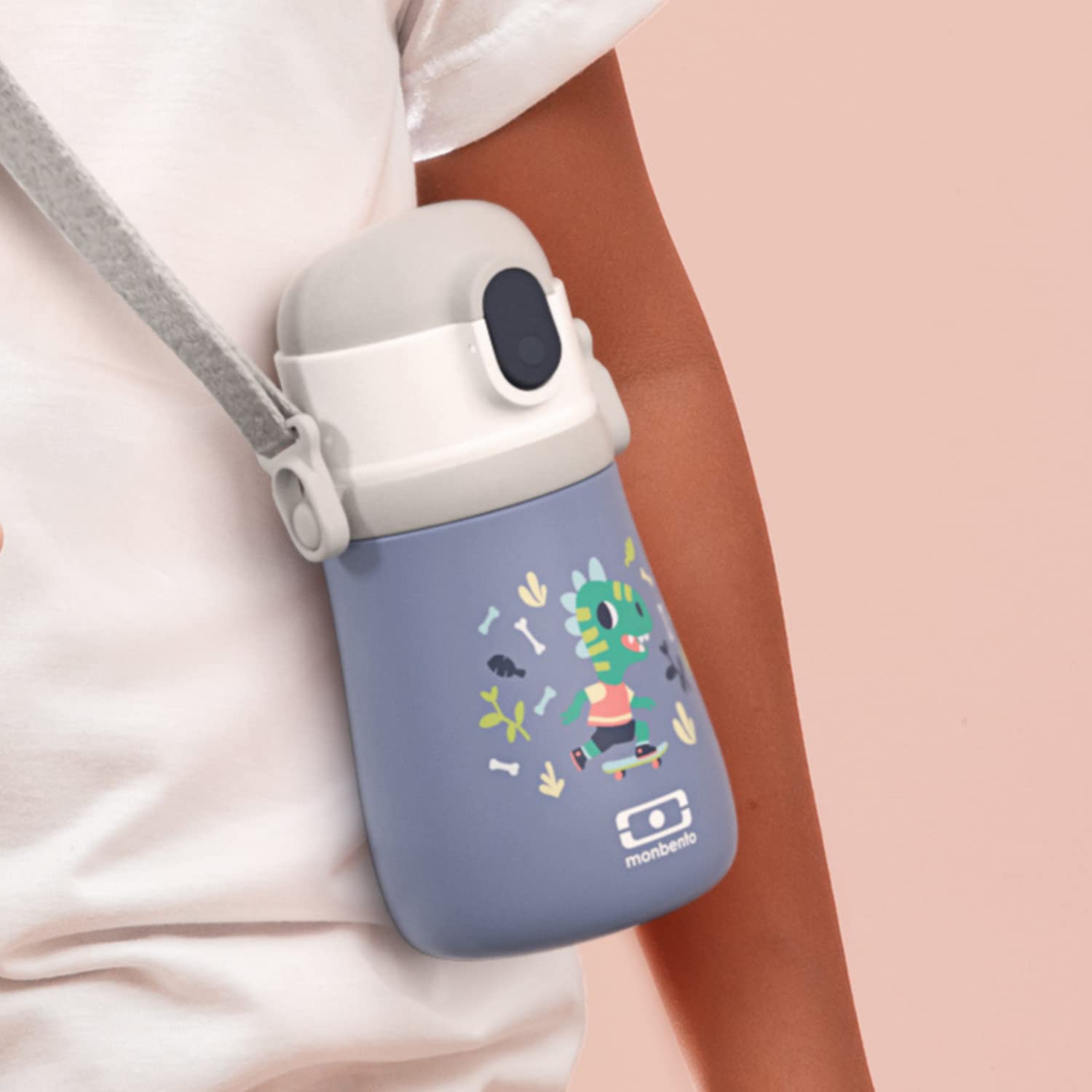 monbento-mb-stram-dino-kinder-thermo-trinkflasche-360-ml-mit-strohhalm-blau image 6