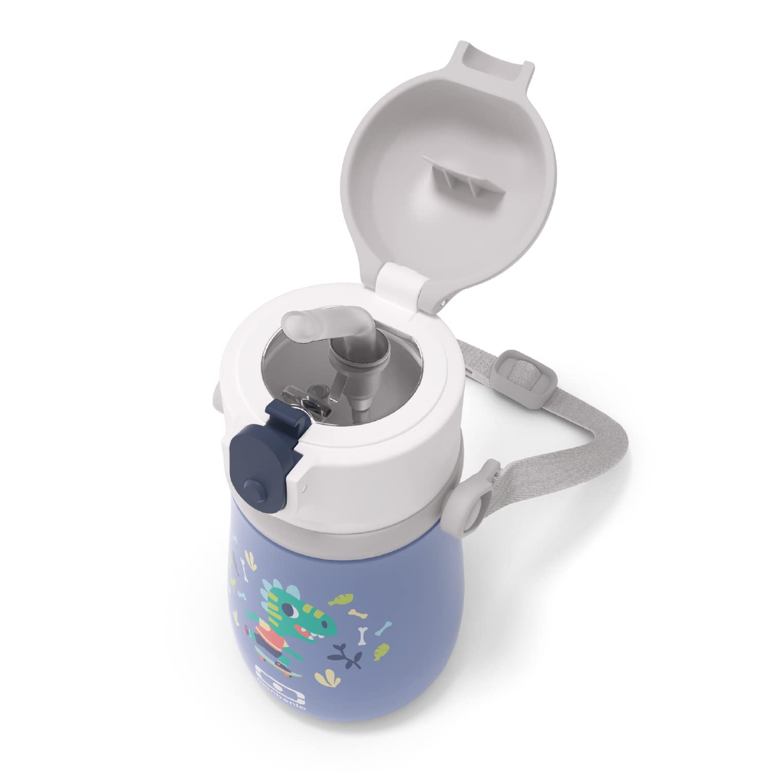 monbento-mb-stram-dino-kinder-thermo-trinkflasche-360-ml-mit-strohhalm-blau image 4