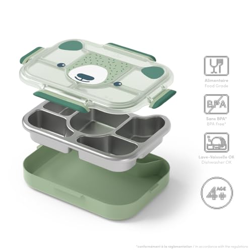 monbento-mb-wonder-gr-n-bear-kinder-lunchbox-mit-f-chern-950-ml image 8